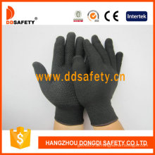 Nylon / Polyester-Handschuhe mit nahtlosen und PVC-Handschuhen (DKP419)